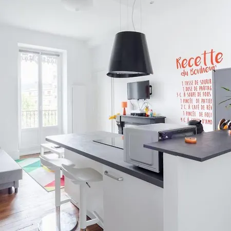 #h0 Le Jaures T2 Fully Equipped Balcony Wifi Apartamento